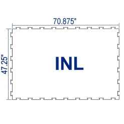Rubber Horse Stall Mat Classic Interlocking Center 3/4 Inch x 4x6 Ft.