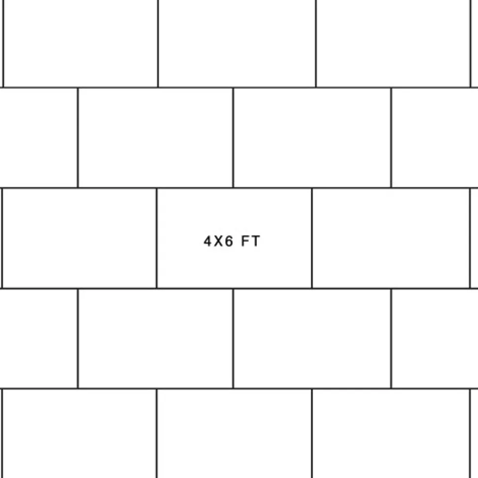 Rubber Mat 4x6 Ft x 3/4 Inch Black Trued