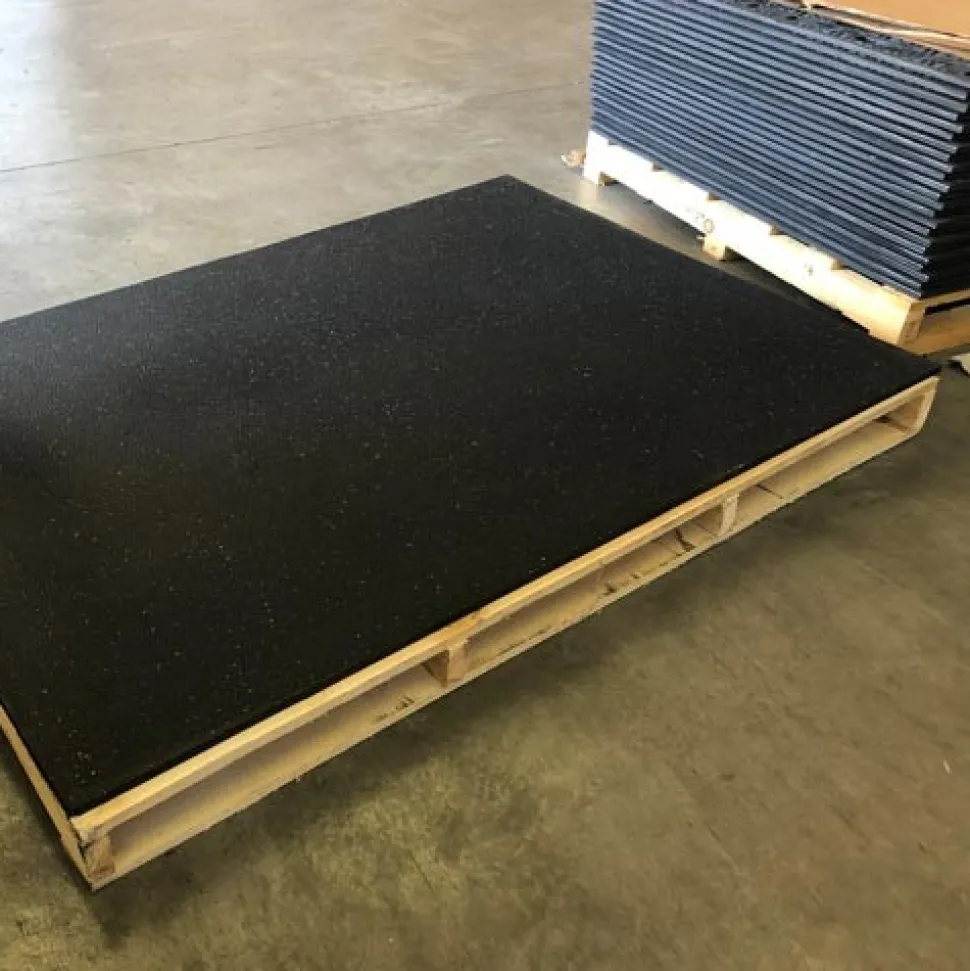 Rubber Mat 4x6 Ft x 3/4 Inch Black Trued