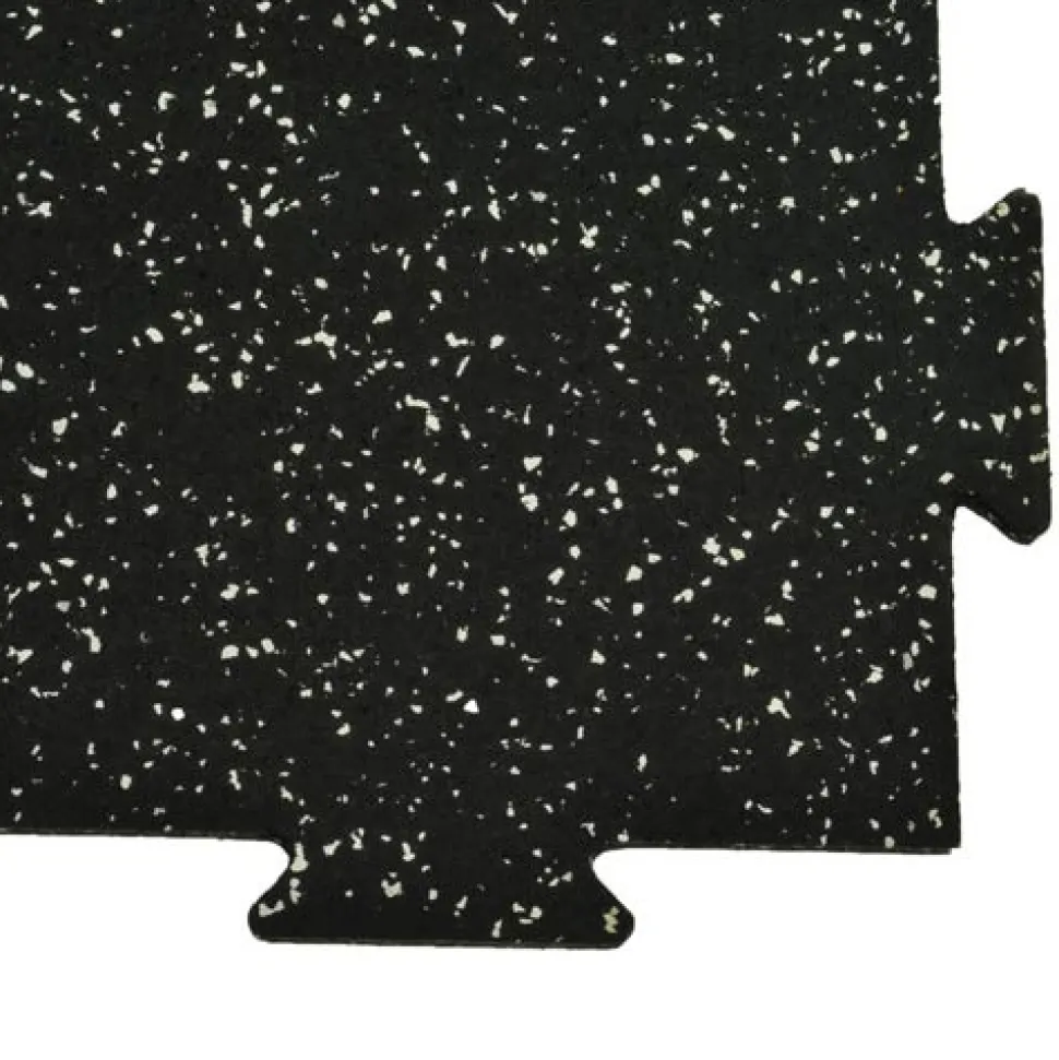 Rubber Tile Interlocking 10% Color Pacific 1/2 Inch x 2x2 Ft.