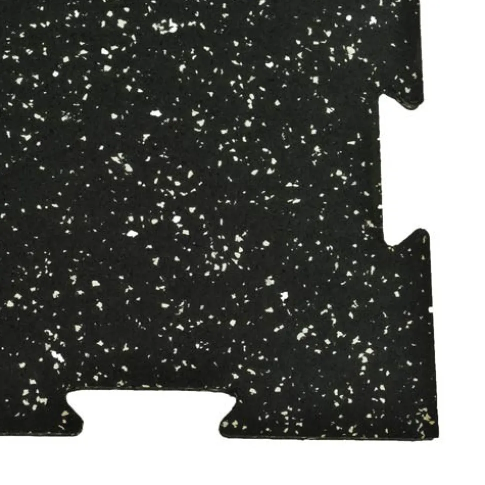 Rubber Tile Interlocking 10% Color Pacific 1/2 Inch x 2x2 Ft.