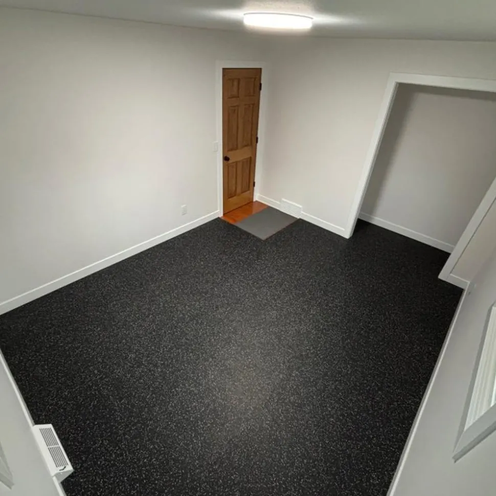 Rubber Tile Interlocking 10% Color CrossTrain 1/2 Inch x 2x2 Ft. Pacific