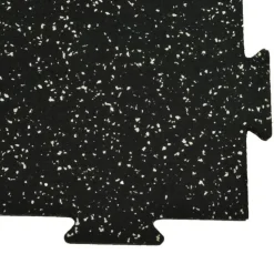 Rubber Tile Interlocking 10% Color 3/8 Inch x 2x2 Ft. Pacific
