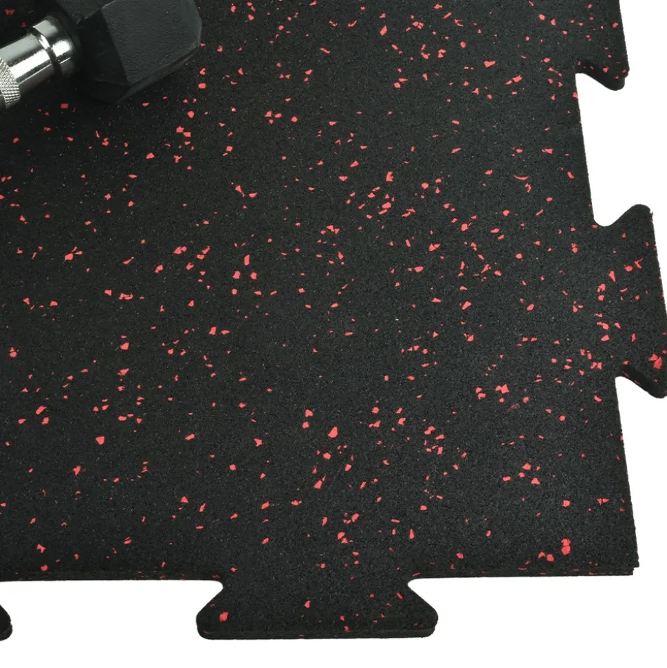 Rubber Tile Interlocking 10% Color 8 mm x 2x2 Ft. Pacific