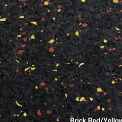 Rubber Tile Interlocking 10% Color CrossTrain Custom 8 mm x 2x2 Ft. Pacific