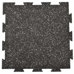 Rubber Tile Interlocking 10% Color CrossTrain Custom Pacific 1/2 Inch x 2x2 Ft.