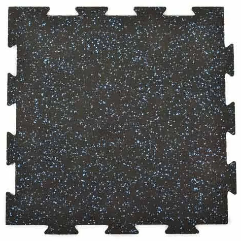 Rubber Tile Interlocking 10% Color Custom Pacific 1/2 Inch x 2x2 Ft.