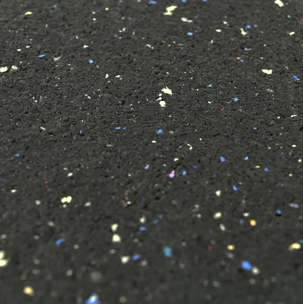 Rubber Tile Interlocking Regrind 1/4 Inch x 2x2 Ft. Pacific