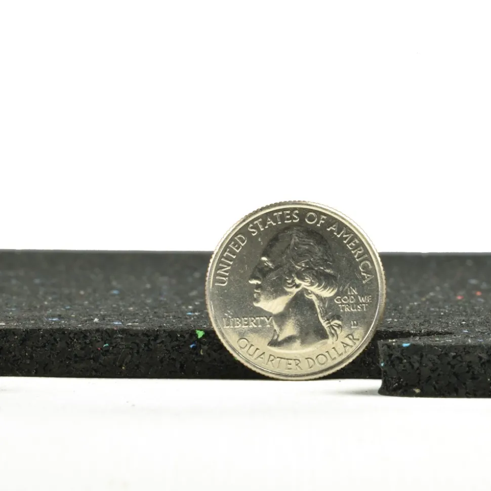 Rubber Tile Interlocking Regrind 1/4 Inch x 2x2 Ft. Pacific