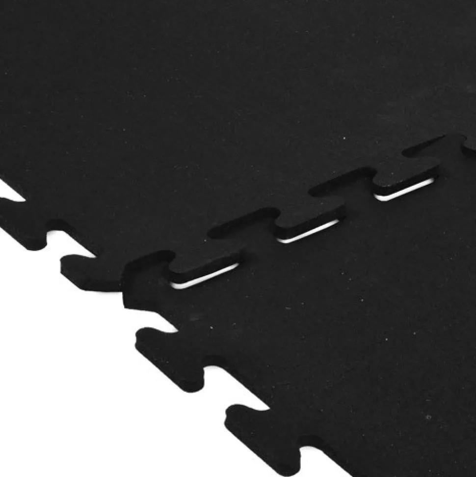 Rubber Tile Interlocking Sport 10% Blue 3/8 Inch x 2x2 Ft.