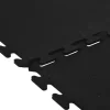 Rubber Tile Interlocking Sport Black 3/8 Inch x 2x2 Ft.