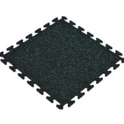 Rubber Tile Interlocking Sport West 10% Blue 3/8 Inch x 2x2 Ft.