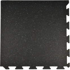 Rubber Tile Interlocks with Borders Regrind 1/4 Inch x 25x25 Inches Pacific