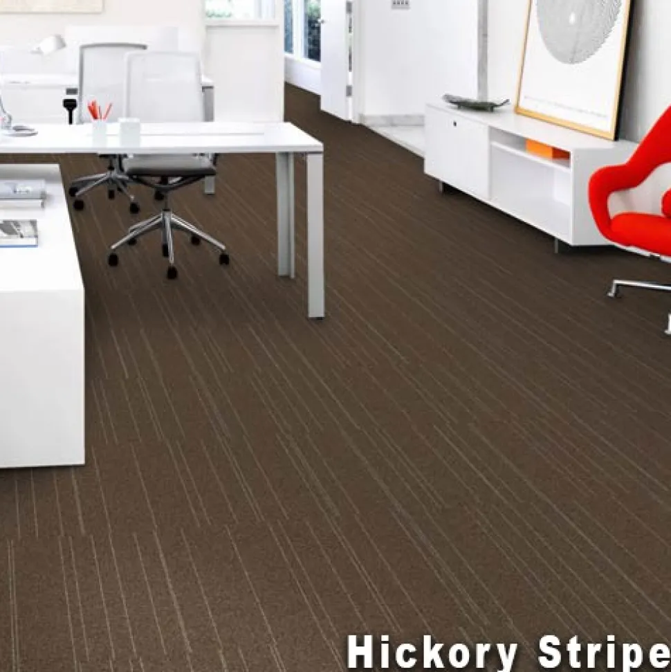 Rule Breaker Commercial Carpet Tiles Stripe 1/4 Inch x 24x24 Inches 24 Per Case