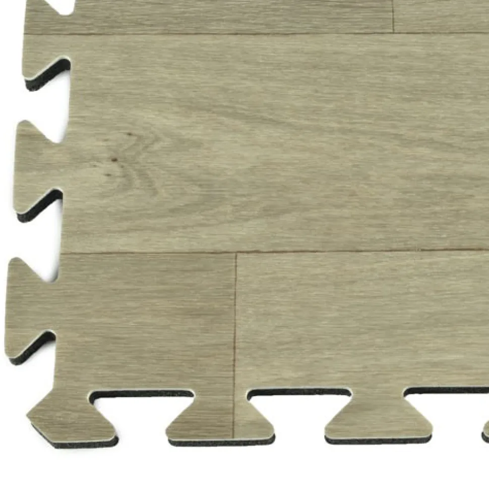 Rustic Wood Grain Trade Show Tile - Beveled Edges 1/2 Inch x 10x20 Ft.