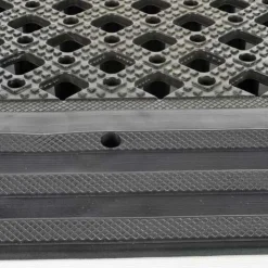 Safety Matta Perforated Black 1 Inch x 20x20 Inches