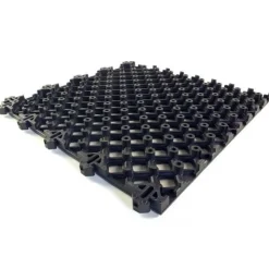 Safety Matta Perforated Black 1 Inch x 20x20 Inches