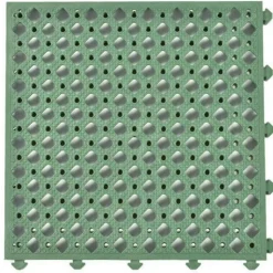 Safety Matta Perforated Green 1 Inch x 20x20 Inches