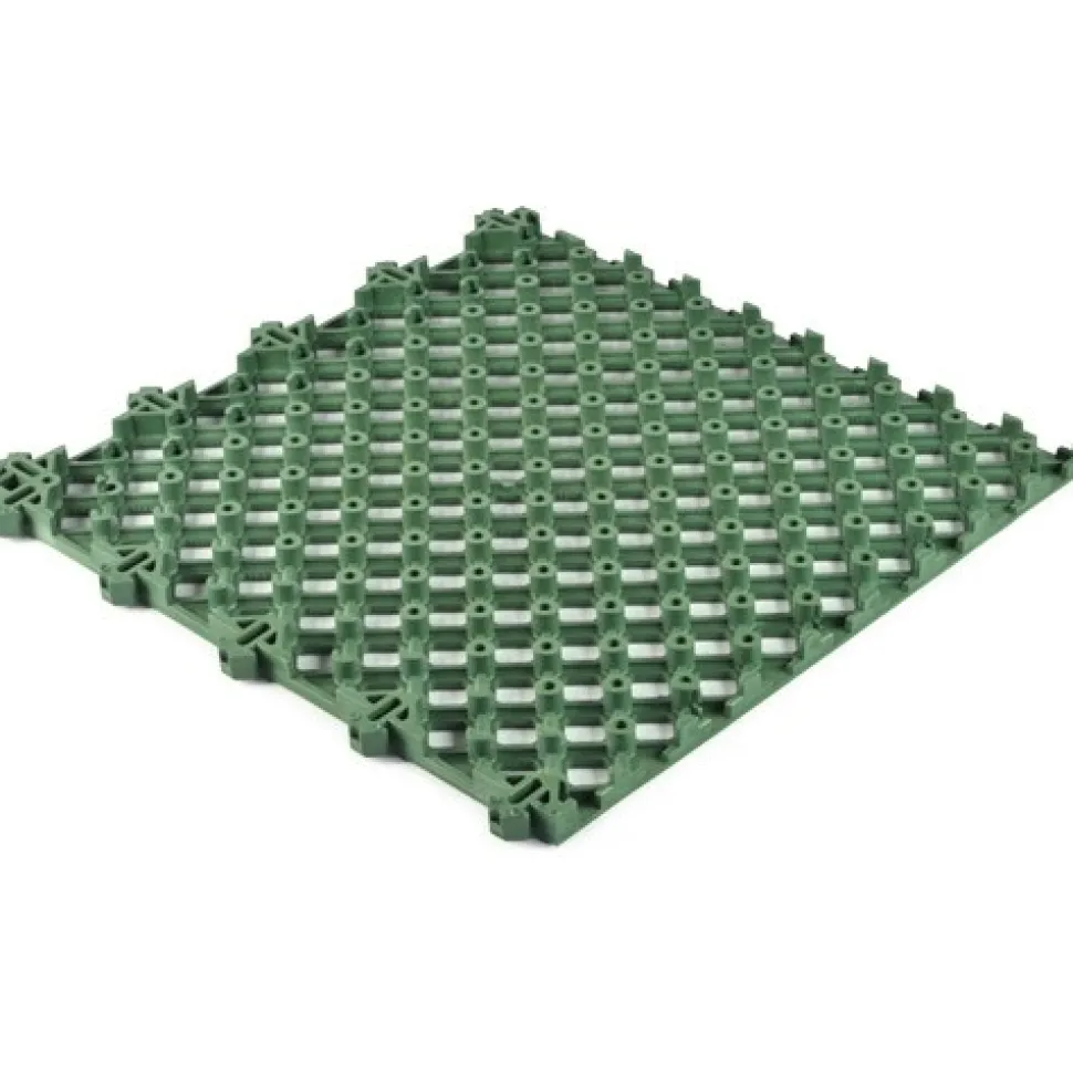 Safety Matta Perforated Green 1 Inch x 20x20 Inches