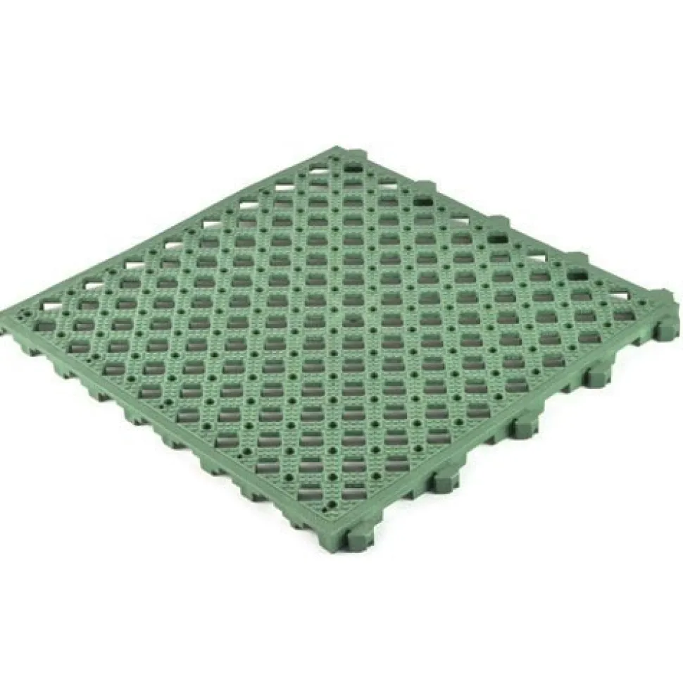 Safety Matta Perforated Green 1 Inch x 20x20 Inches