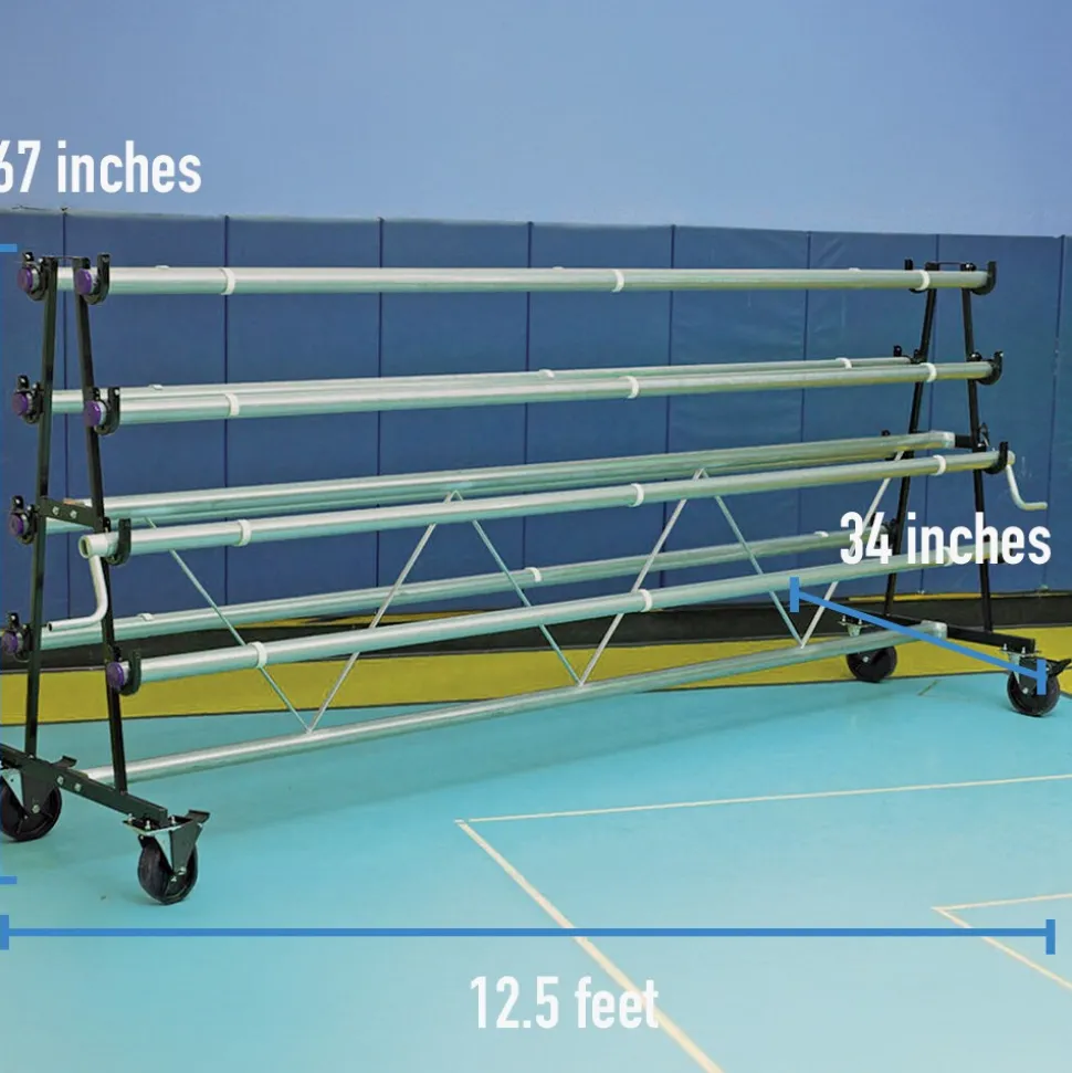 Safety Storage Racks 6 Rollers
