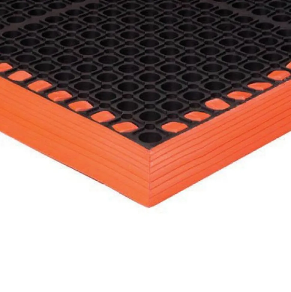Safety TruTread Perforated Fatigue Mat 4-Sided 40x52 Inches