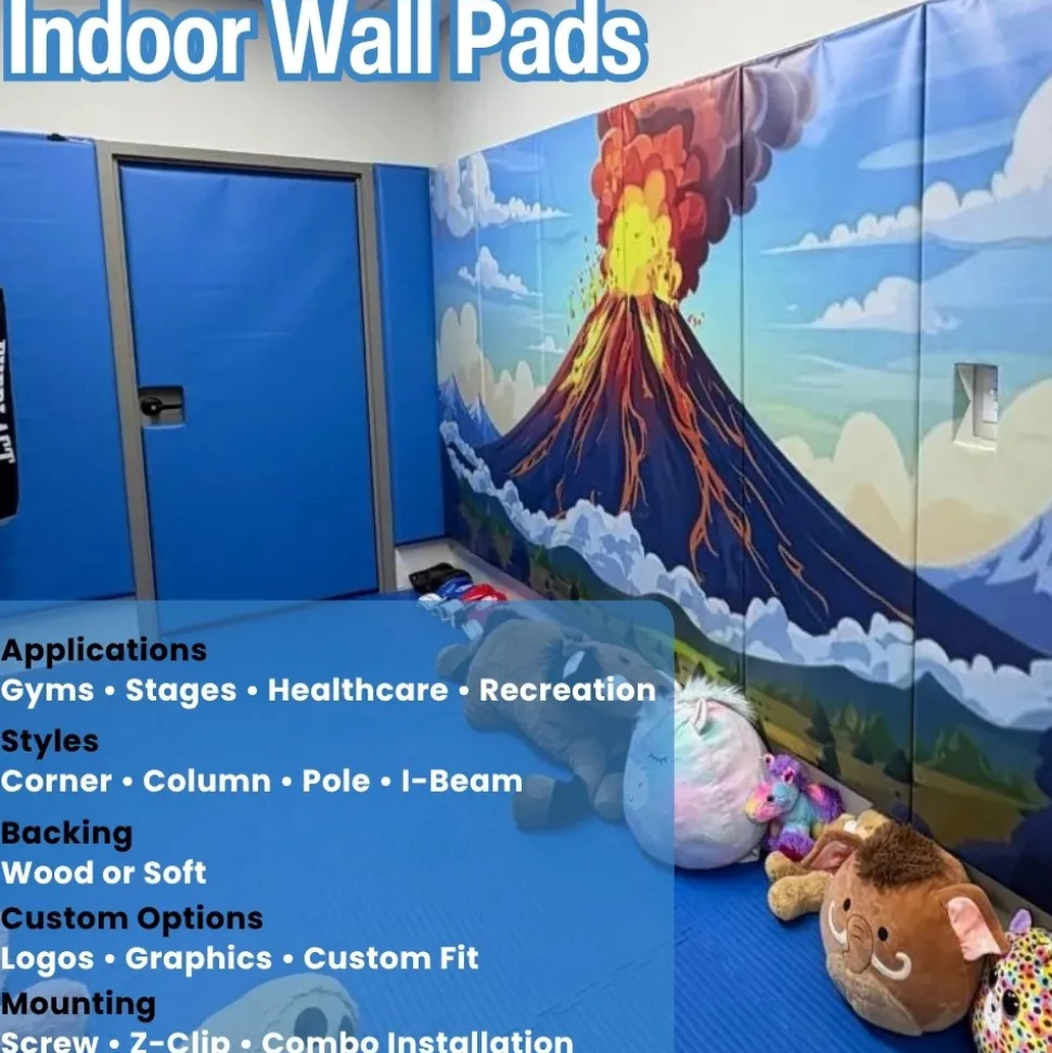 Safety Wall Pad 3x4 Ft x 2 Inch WB LipTB ASTM