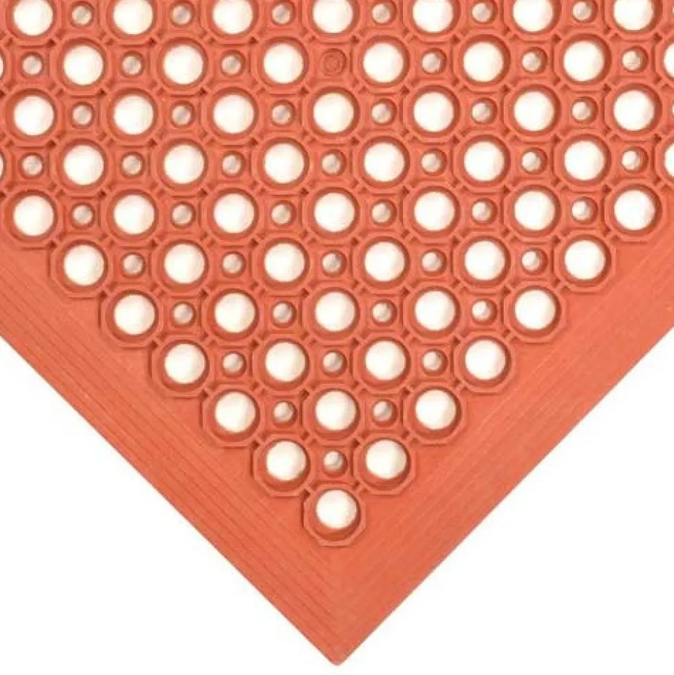 SaniTop Anti-Fatigue Mat Rubber Red 1/2 Inch x 3x10 Ft.