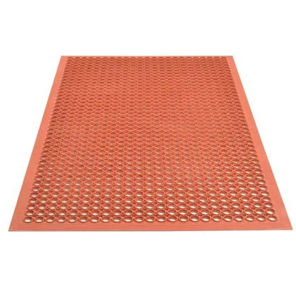 SaniTop Anti-Fatigue Mat Rubber Red 1/2 Inch x 3x10 Ft.