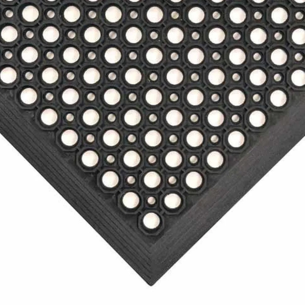 SaniTop Anti-Fatigue Mat Rubber Black 1/2 Inch x 3x20 Ft.