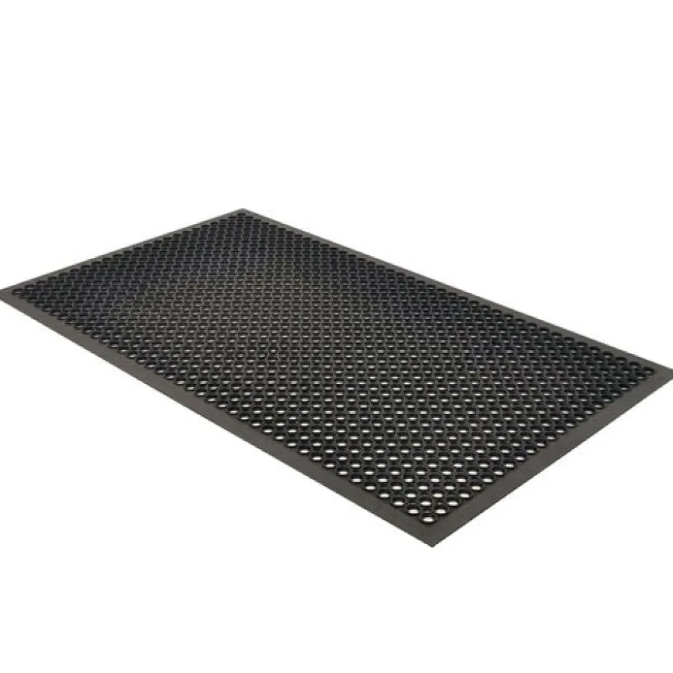 SaniTop Anti-Fatigue Mat Rubber Black 1/2 Inch x 3x20 Ft.