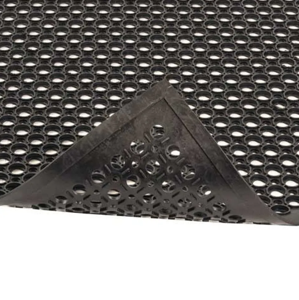 SaniTop Anti-Fatigue Mat Rubber Black 1/2 Inch x 3x20 Ft.