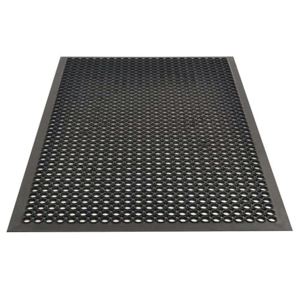 SaniTop Anti-Fatigue Mat Rubber Black 1/2 Inch x 3x20 Ft.