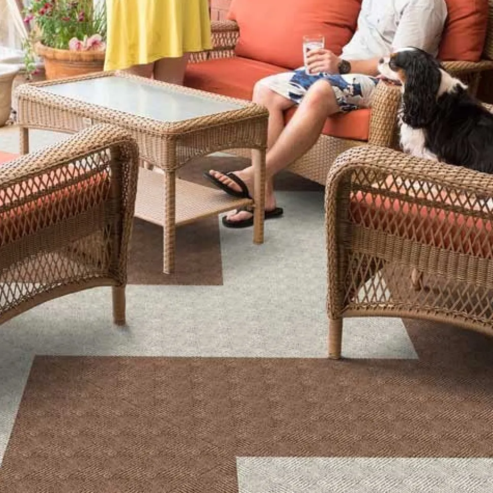 Smart Transformations Crochet Carpet Tile 1/4 Inch x 24x24 Inches 15 Per Case