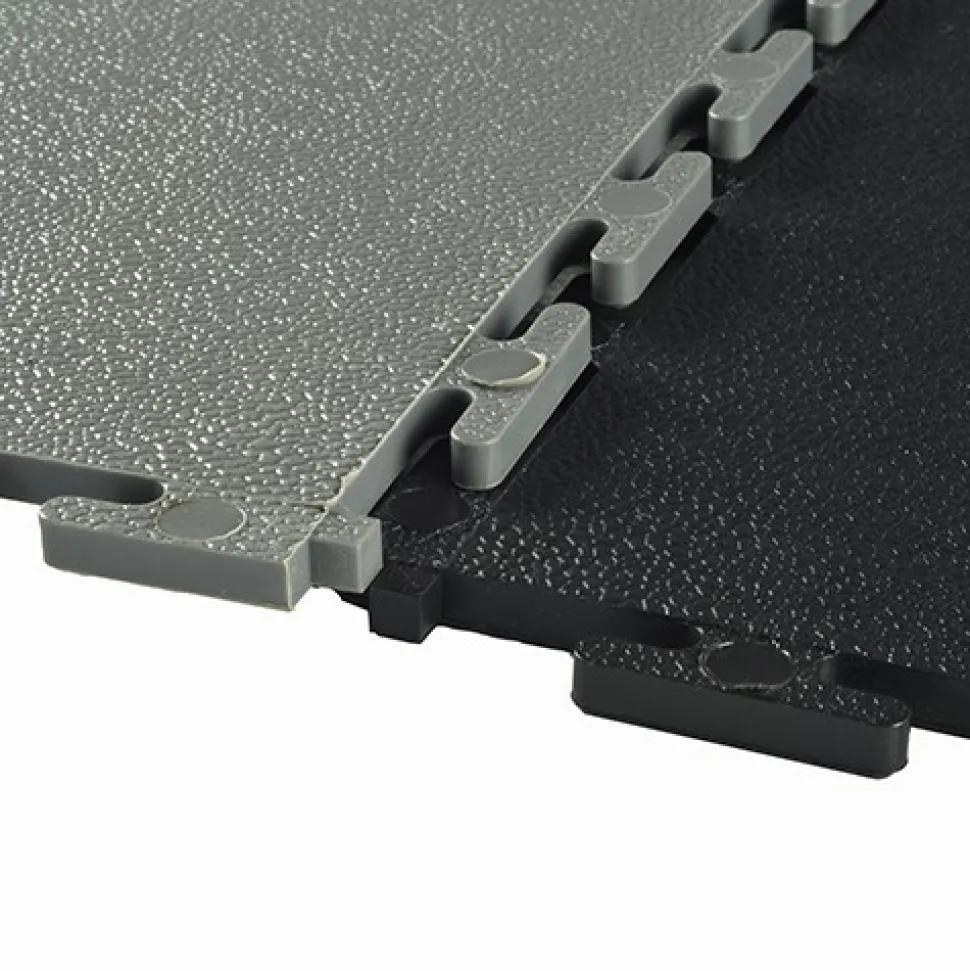 Smooth Top PVC Interlocking Grays Ever 1/4 Inch x 19.625x19.625 Inch Tile