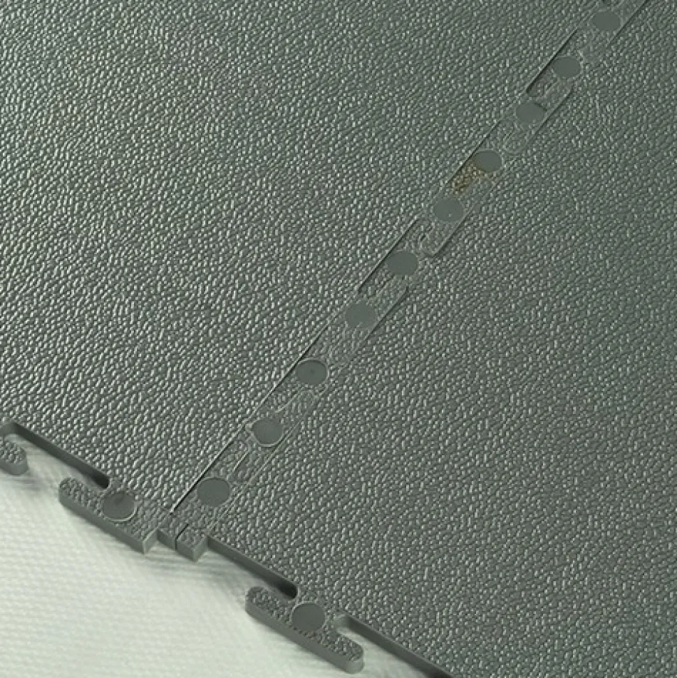 Smooth Top PVC Interlocking Grays Ever 1/4 Inch x 19.625x19.625 Inch Tile