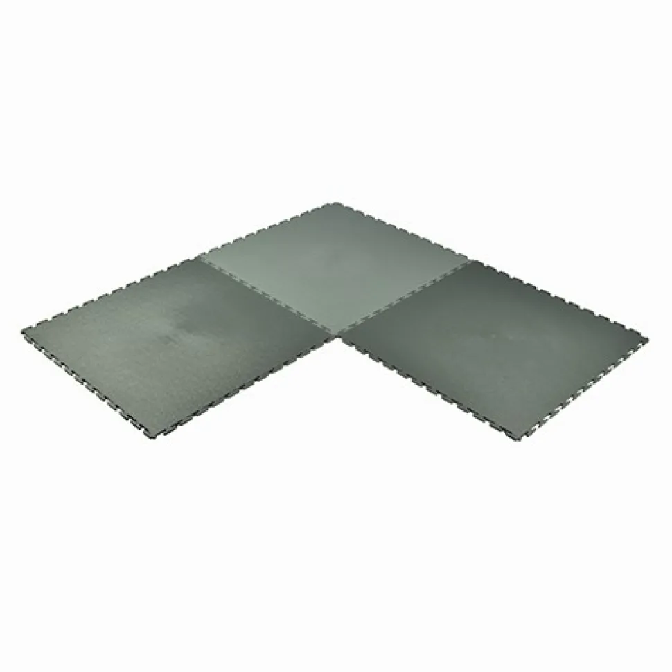 Smooth Top PVC Interlocking Grays Ever 1/4 Inch x 19.625x19.625 Inch Tile