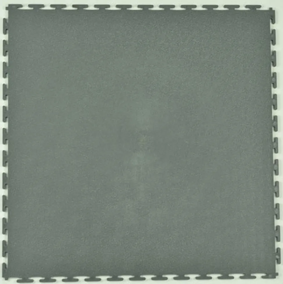 Smooth Top PVC Interlocking Grays Ever 1/4 Inch x 19.625x19.625 Inch Tile