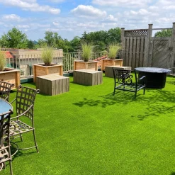 Soft Landing Artificial Grass Turf Roll 1-1/8 Inch x 15 Ft. Wide Per SF