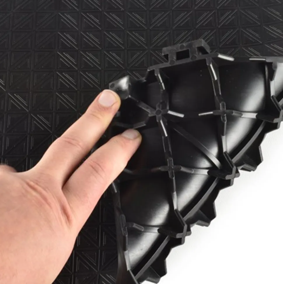 Solid Super Soft Tile - 3/4 Inch Black