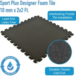 Sport Plus Designer Foam Tile 10 mm x 2x2 Ft.