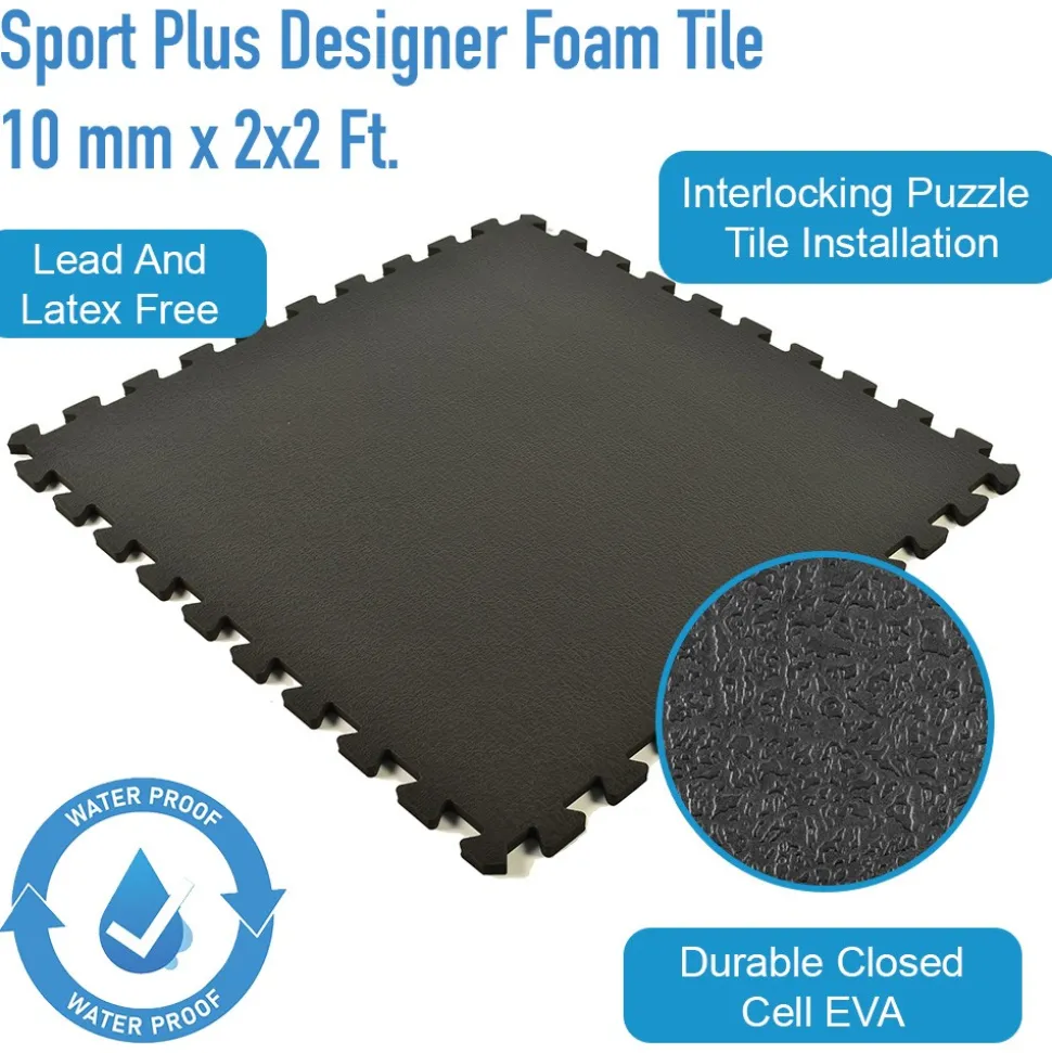 Sport Plus Designer Foam Tile 10 mm x 2x2 Ft.