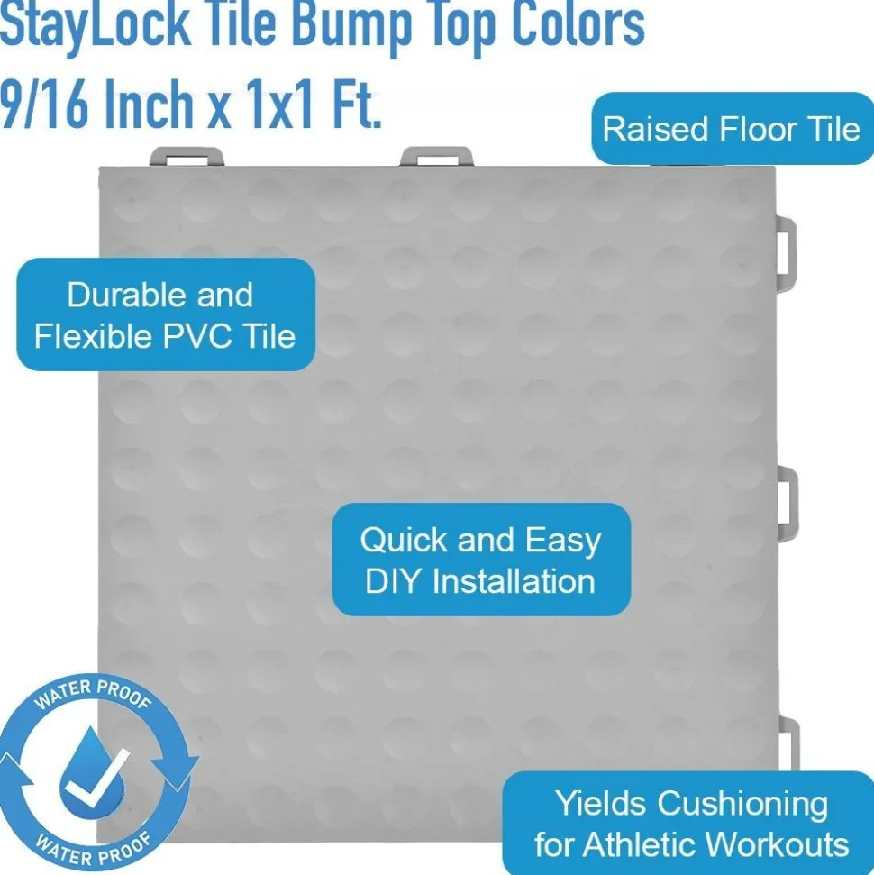 StayLock Tile Bump Top Colors 9/16 Inch x 1x1 Ft.