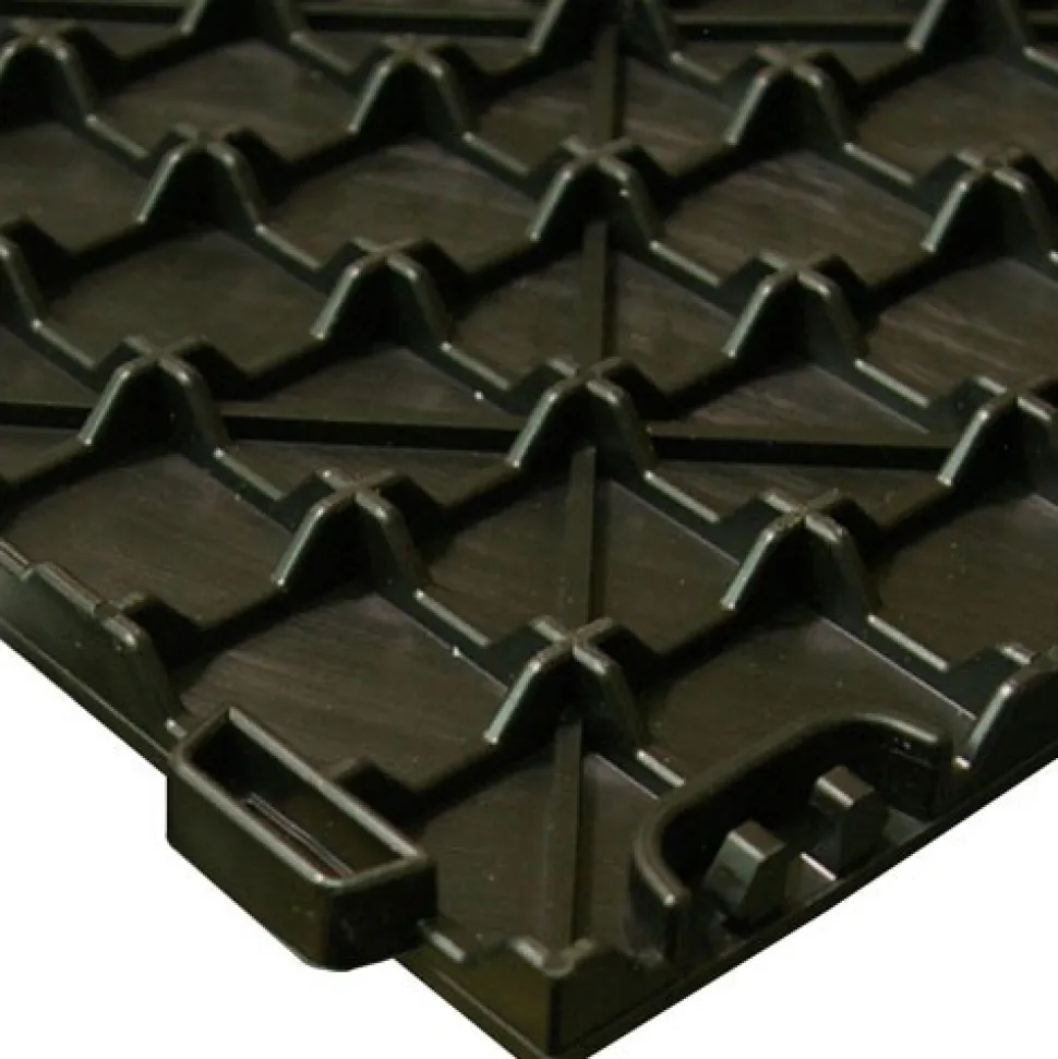 StayLock Tile Orange Peel Black 9/16 Inch x 1x1 Ft.