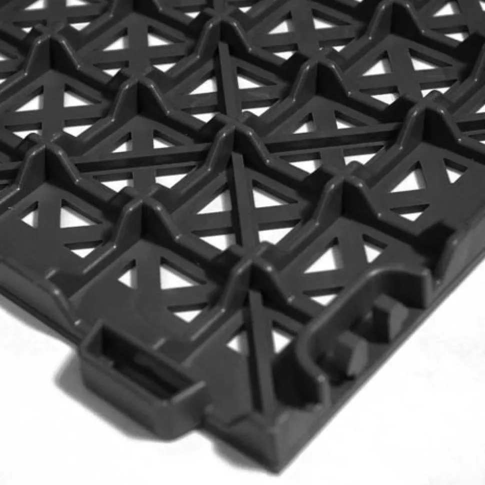 StayLock Tile Perforated Black 9/16 Inch x 1x1 Ft.