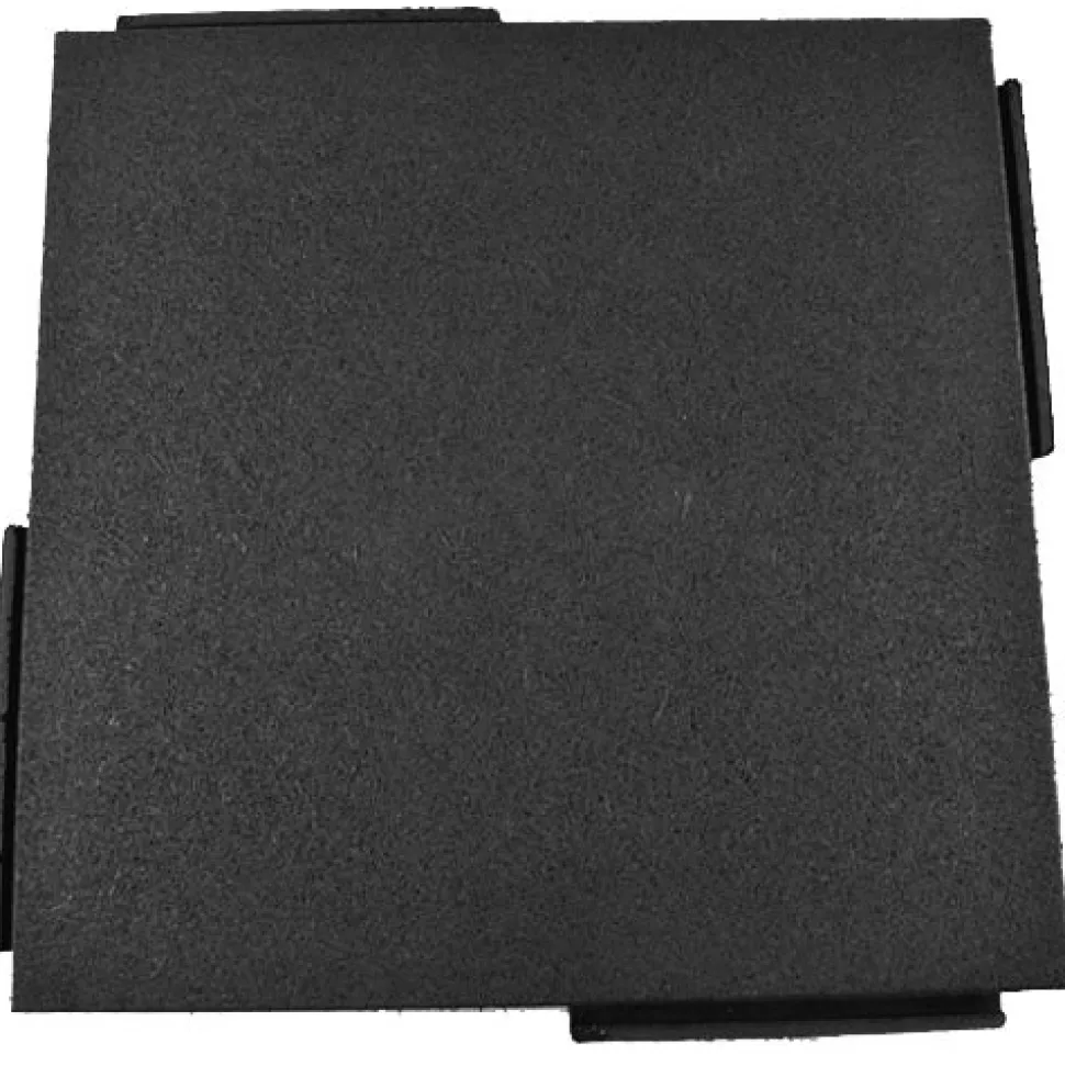 Sterling Playground Tile Black 4.25 Inch x 2x2 Ft.