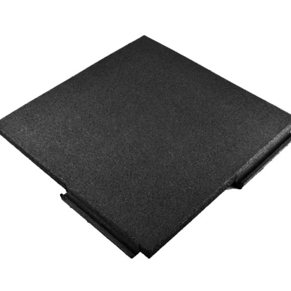Sterling Playground Tile Black 4.25 Inch x 2x2 Ft.