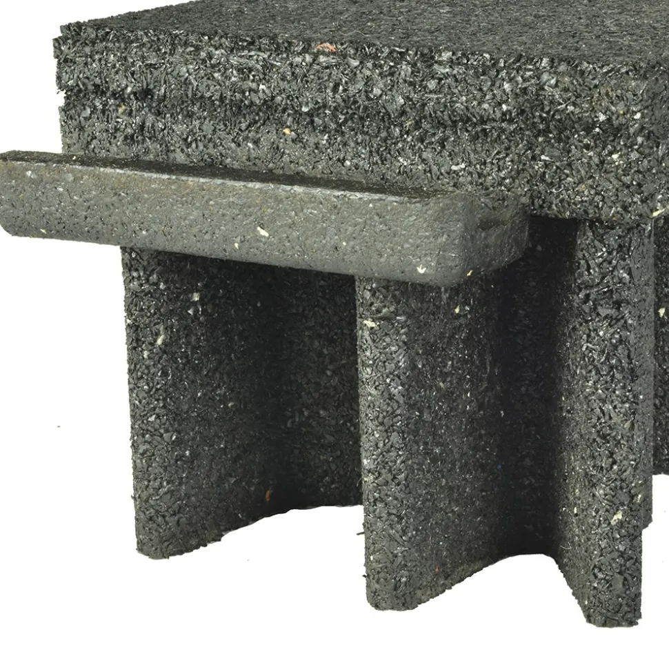 Sterling Playground Tile Black 5 Inch x 2x2 Ft.