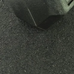 Straight Edge Rubber Tile Black 1/2 Inch 2x2 Ft. Pacific