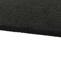 Straight Edge Rubber Tile Black 1/4 Inch x 2x2 Ft. Pacific